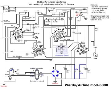 Airline 6000 ;plus FW Rect Mod schematic circuit diagram